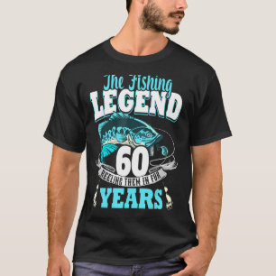 60e verjaardag visserij 60 jaar oude visser 1963 3 t-shirt