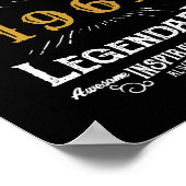 60e verjaardag Voeg Jouw naam uit 1961 Legendary t Poster (Hoek)