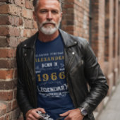 60e verjaardag Voeg Jouw naam uit 1963 Legendary t T-shirt