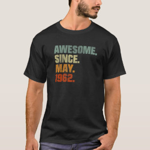 60e verjaardag voor 60 jaar oud Geweldige sinds 19 T-shirt