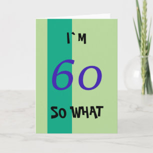 60e verjaardag voor hem Grappig Kaart