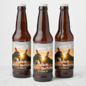 60e verjaardag voor jongens die bier eten bier etiket (Flessen)