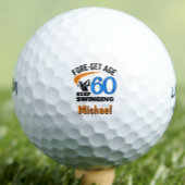 60e verjaardag voor man - 60 jaar Classy Blue Golfballen