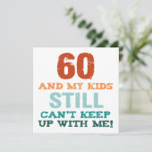 60e verjaardag voor ouders kaart (Staand voorkant)