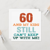 60e verjaardag voor ouders kaart (Voorkant / Achterkant in situ)