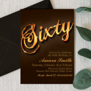 60e verjaardag voor Vrouw Kaart