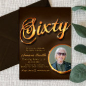 60e Verjaardag voor Vrouw met Afbeelding Kaart