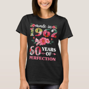 60e verjaardag voor vrouwen in 1962 60 van Perfec T-shirt