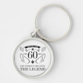 60e verjaardag voor vrouwen sleutelhanger (Voorkant)