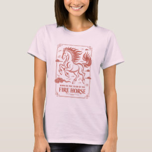 60e verjaardag Vuur Paard Chinese Dierenriem 2026 T-shirt