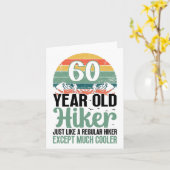 60e Verjaardag Wandelaar Mountain 60 Jaar Oude Wan Kaart (Gele Bloem)