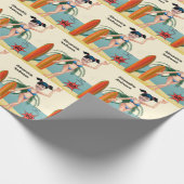 60e verjaardag Weemens Nieuwe Funny Bikini Cadeaupapier (Hoek)