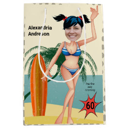60e verjaardag Weemens Nieuwe Funny Bikini Medium Cadeauzakje