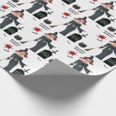 60e verjaardag Weemens nieuwe grappige heks alstub Cadeaupapier (Hoek)