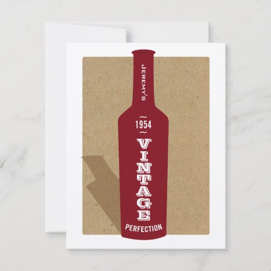  60e verjaardag wijnfeest uitnodiging (Voorkant)