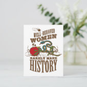 60e verjaardag - Wilde vrouw maakt geschiedenis Kaart (Staand voorkant)