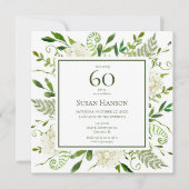 60e verjaardag Witte brandkranen Kaart (Voorkant)