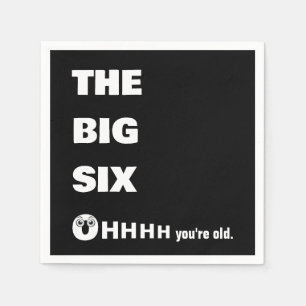 60e verjaardag wordt oud humor servet