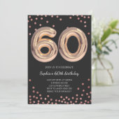 60e verjaardag Zestig Roos goudlegant Kaart (Staand voorkant)