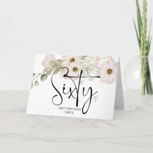 60e verjaardag Zestigste Gelukkige Verjaardag voor Kaart