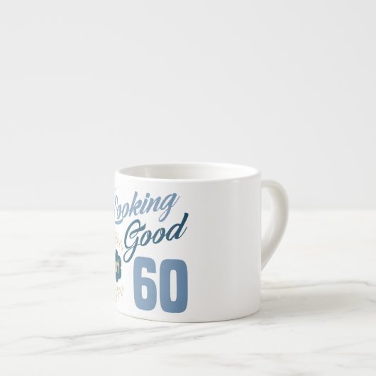 60e verjaardag Ziet er goed uit Espresso Kop (Voorkant rechts)