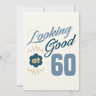 60e verjaardag Ziet er goed uit Kaart