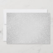 60e verjaardag Zilveren ballon glitter Bewaar de d Kaart (Achterkant)