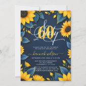 60e verjaardag zonnebloem foto kaart (Voorkant)