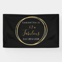 60e verjaardag Zwart Goud Verjaardagsfeest