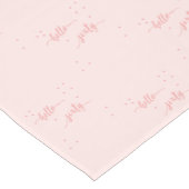 60e verjaardag zwart roze hallo 60 korte tafelloper (Hoek)