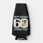 60e verjaardag zwart-wit twee foto's Cooler (Voorkant)