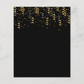 60e verjaardag zwarte goudluipaard budgetuitnodigi flyer (Achterkant)