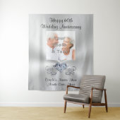 60e verjaardagscadeau, feestelijke wandtapijt deco wandkleed (In situ)