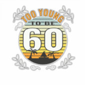 60e verjaardagscadeau grappig 60e verjaardag vanda sticker (Voorkant)