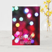 60e verjaardagsdagskaart kaart (Gele Bloem)