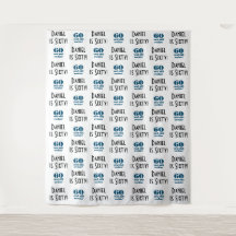 60e verjaardagsfeest achtergrond | Step and Repeat