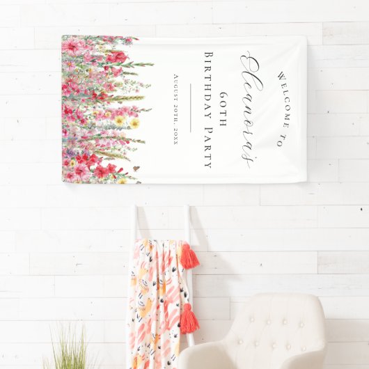 60e verjaardagsfeest augustus Geboorte Bloem Welko Spandoek (Insitu)