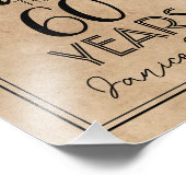 60e verjaardagsfeest foto afdruk (Hoek)