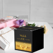 60e verjaardagsfeest zwart goud bedankt bedankdoosjes