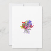 60e verjaardagsfeestje Bloemen Moderne uitnodiging (Achterkant)