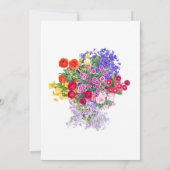 60e verjaardagsfeestje Bloemenflat dank u kaart (Achterkant)