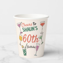 60e verjaardagsfeestje cocktailavond Paper Napkin