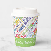 60e verjaardagsfeestje gepersonaliseerde geschenke papieren bekers (Links)