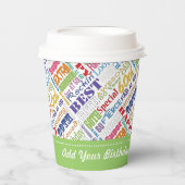 60e verjaardagsfeestje gepersonaliseerde geschenke papieren bekers (Voorkant)