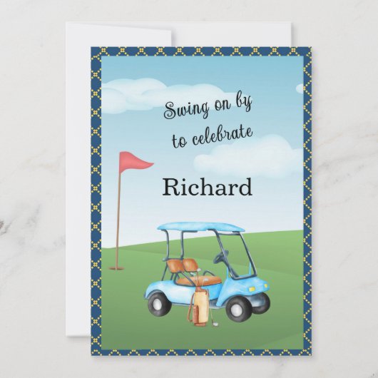 60e verjaardagsfeestje Mannen Kaart (Achterkant)