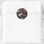 60e verjaardagsfeestje Sticker (Tas)