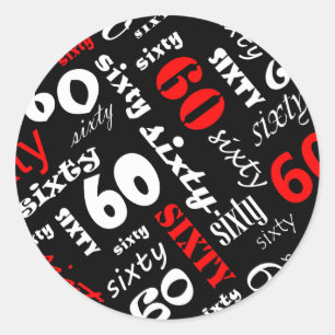 60e verjaardagsfeestje Sticker