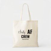 60e verjaardagsfeestje Zestig AF Crew Squad Group  Tote Bag (Voorkant)