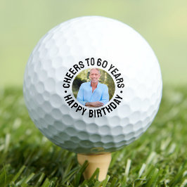60e verjaardagsfoto golfballen