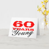 60e Verjaardagskaart voor 60 jaar jong man of vrou Kaart (Gele Bloem)
